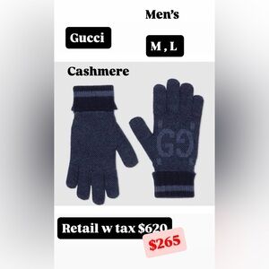 Gucci Men's Cashmere Gloves